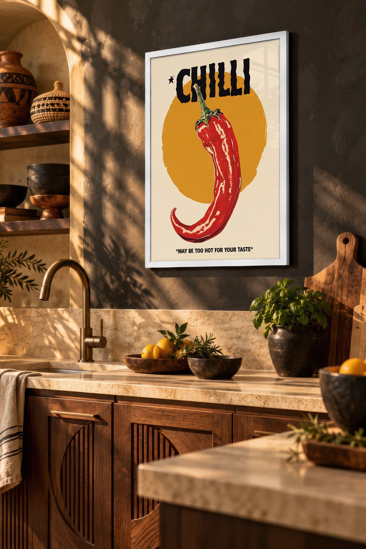 CHILLI Poster – Beyaz Çerçeveli Tablo