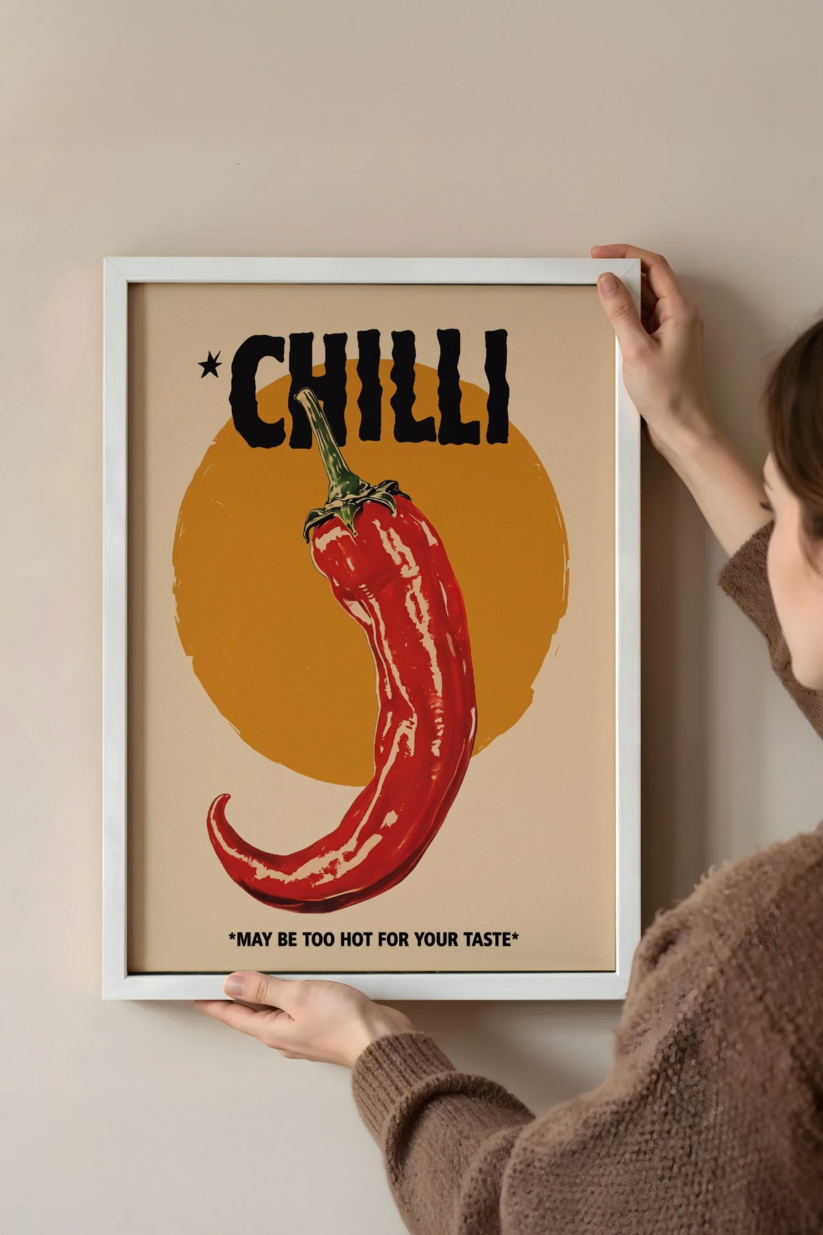 CHILLI Poster – Beyaz Çerçeveli Tablo