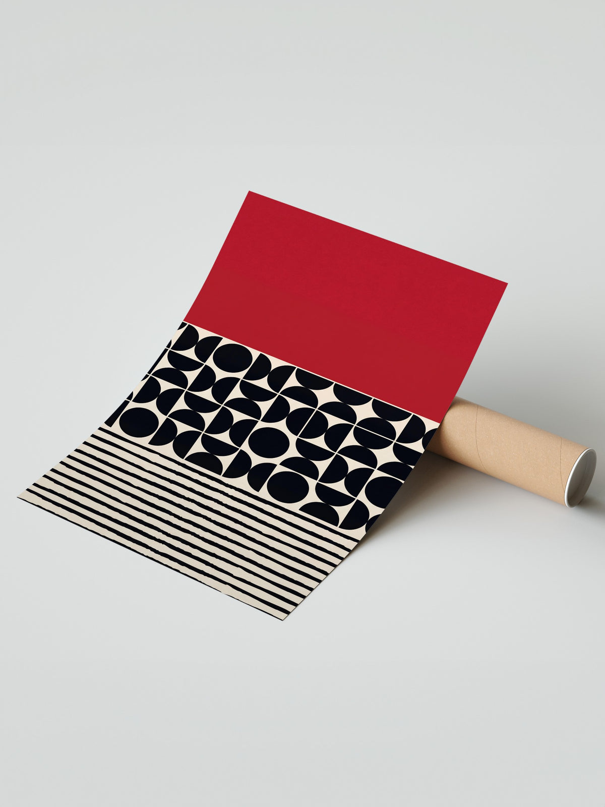 Geometrik Soyut Desen Çerçevesiz Poster