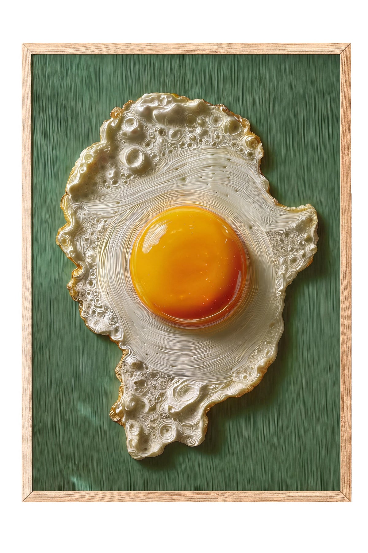 Yumurta İllüstrasyonu Poster – Ahşap Çerçeveli Tablo