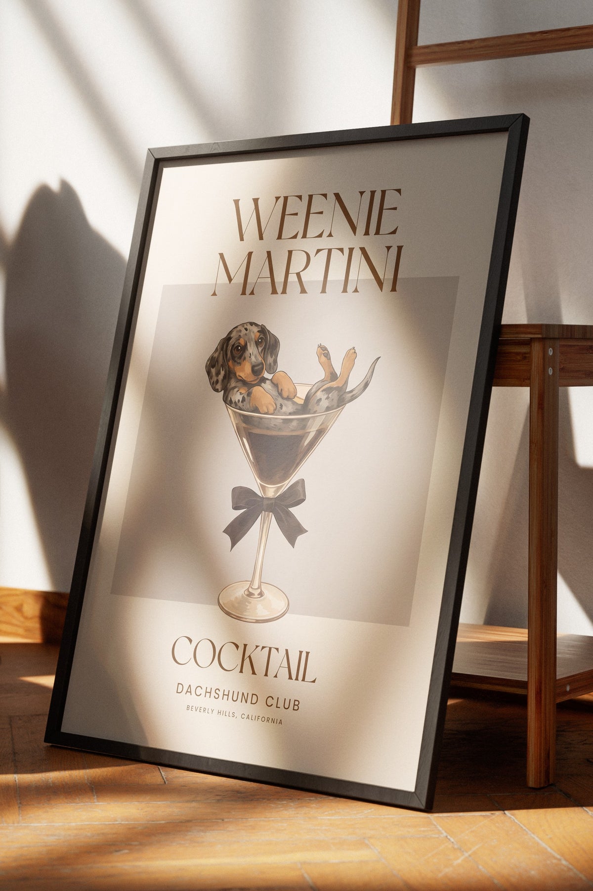 WEENIE MARTINI Poster – Siyah Çerçeveli Tablo