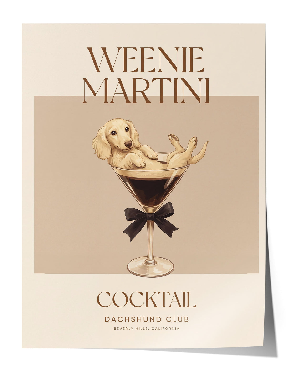 WEENIE MARTINI Çerçevesiz Poster