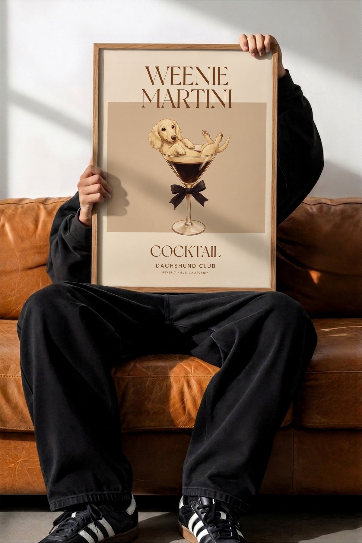 WEENIE MARTINI Poster – Ahşap Çerçeveli Tablo