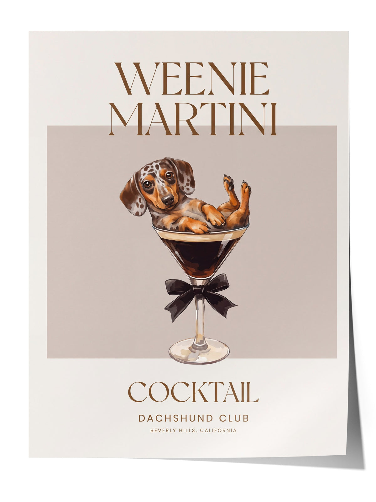 WEENIE MARTINI Çerçevesiz Poster