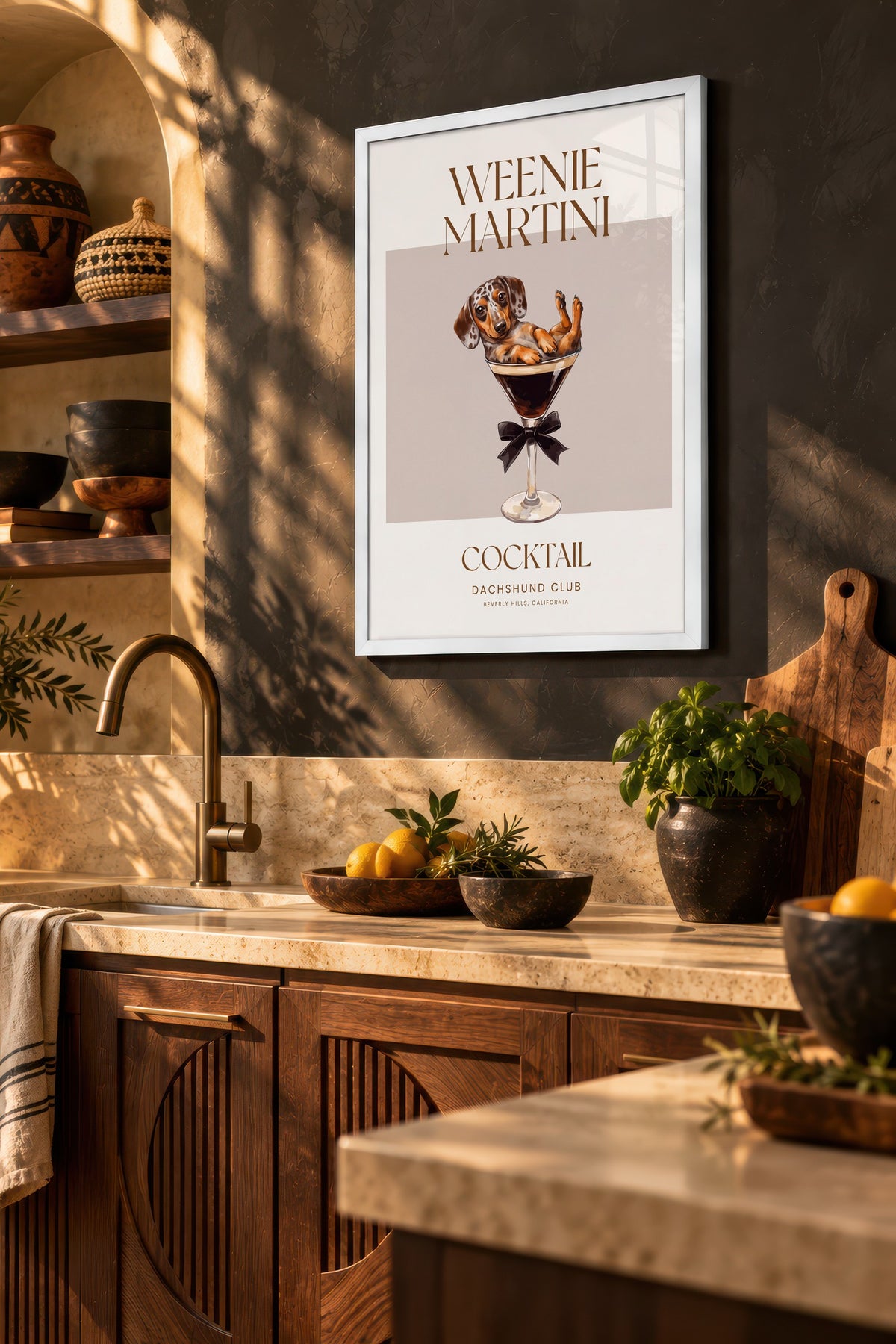 WEENIE MARTINI Poster – Beyaz Çerçeveli Tablo