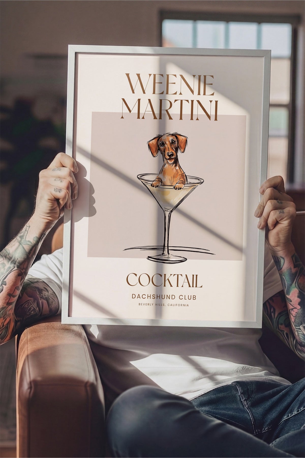 WEENIE MARTINI Poster – Beyaz Çerçeveli Tablo
