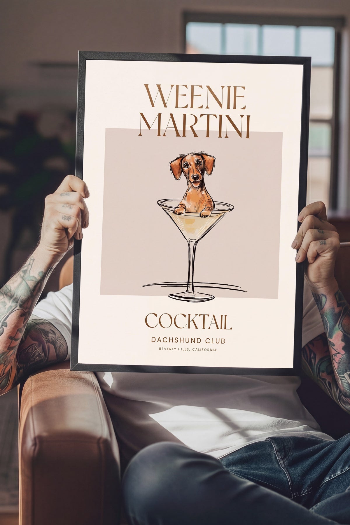 WEENIE MARTINI Poster – Siyah Çerçeveli Tablo
