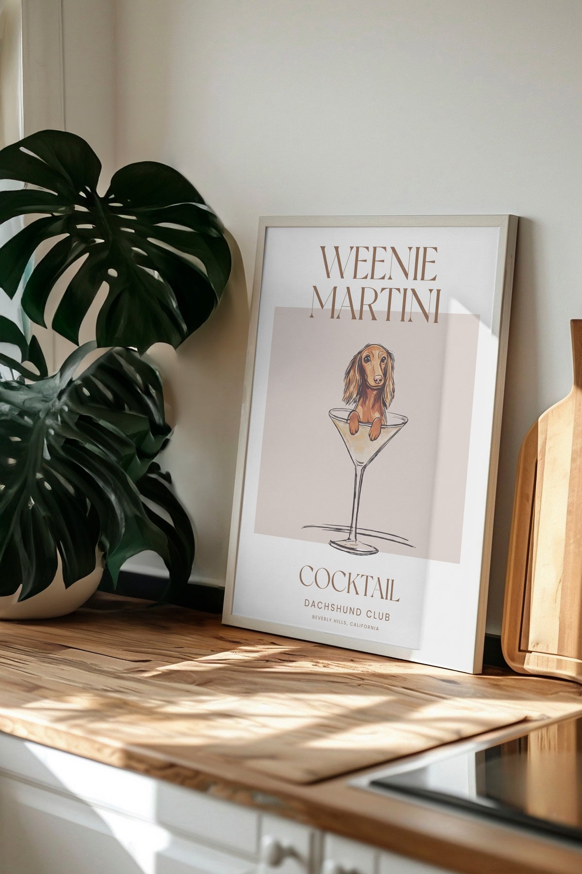 WEENIE MARTINI Poster – Beyaz Çerçeveli Tablo