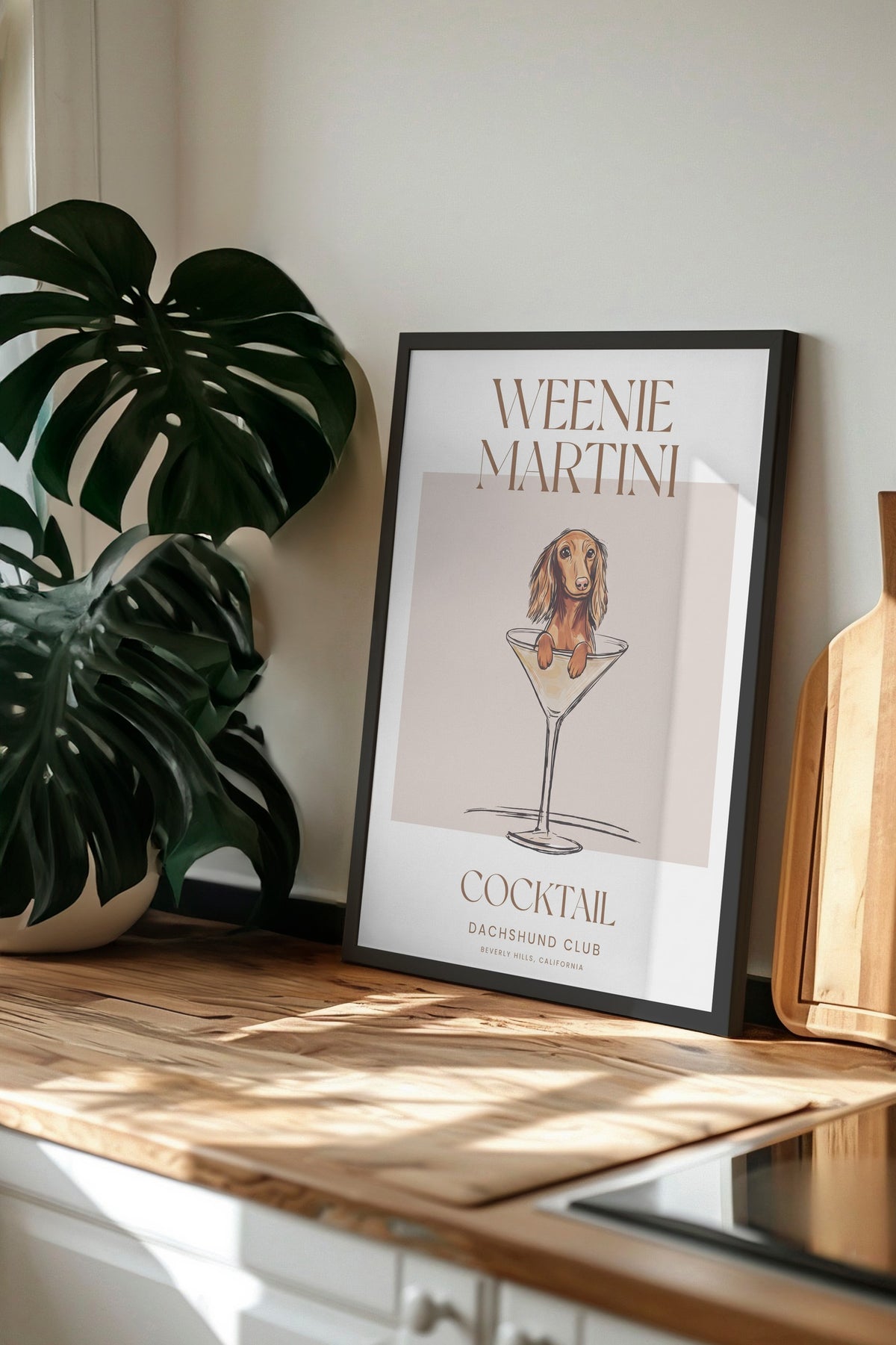 WEENIE MARTINI Poster – Siyah Çerçeveli Tablo