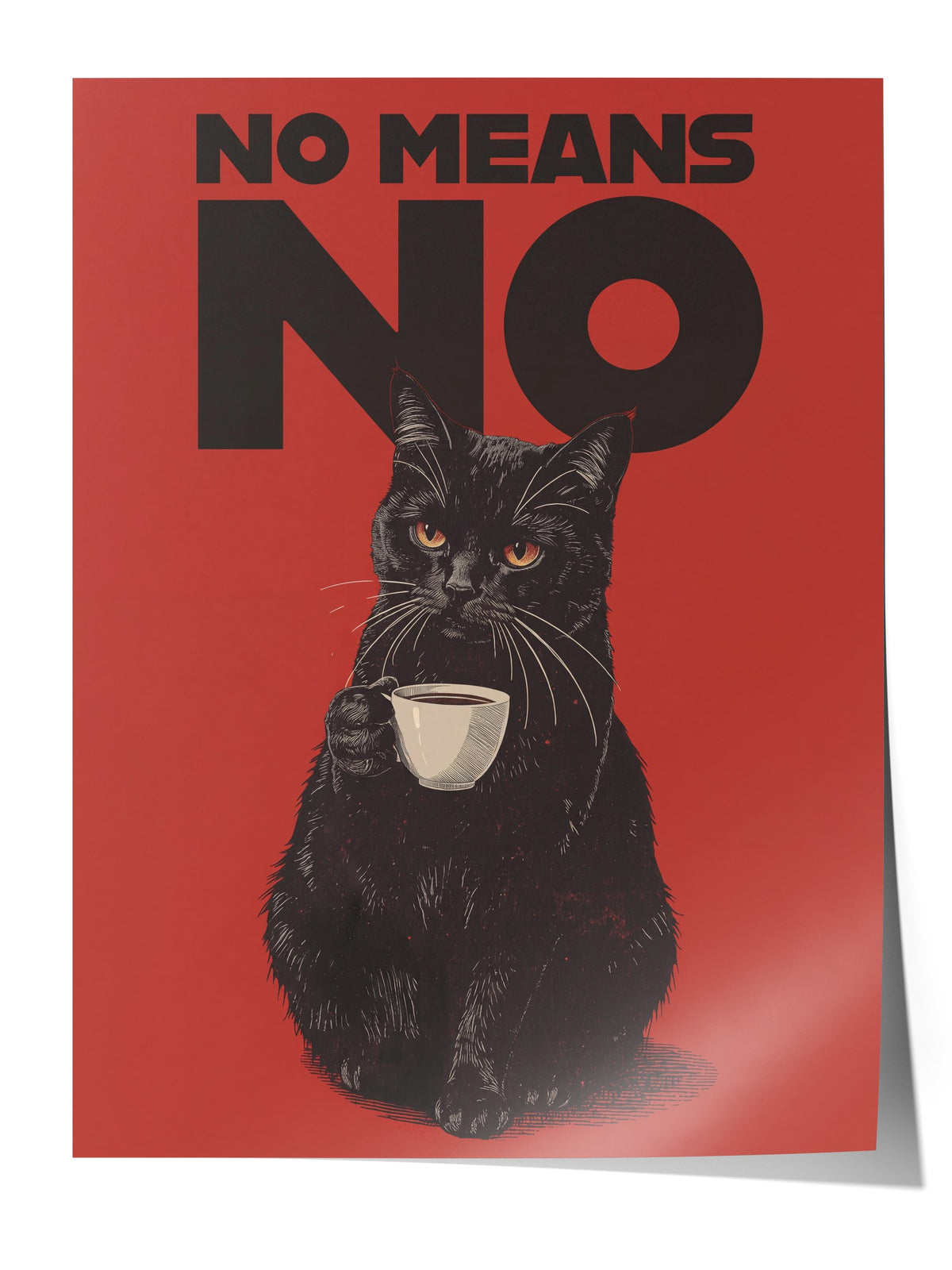 No Means No Çerçevesiz Poster