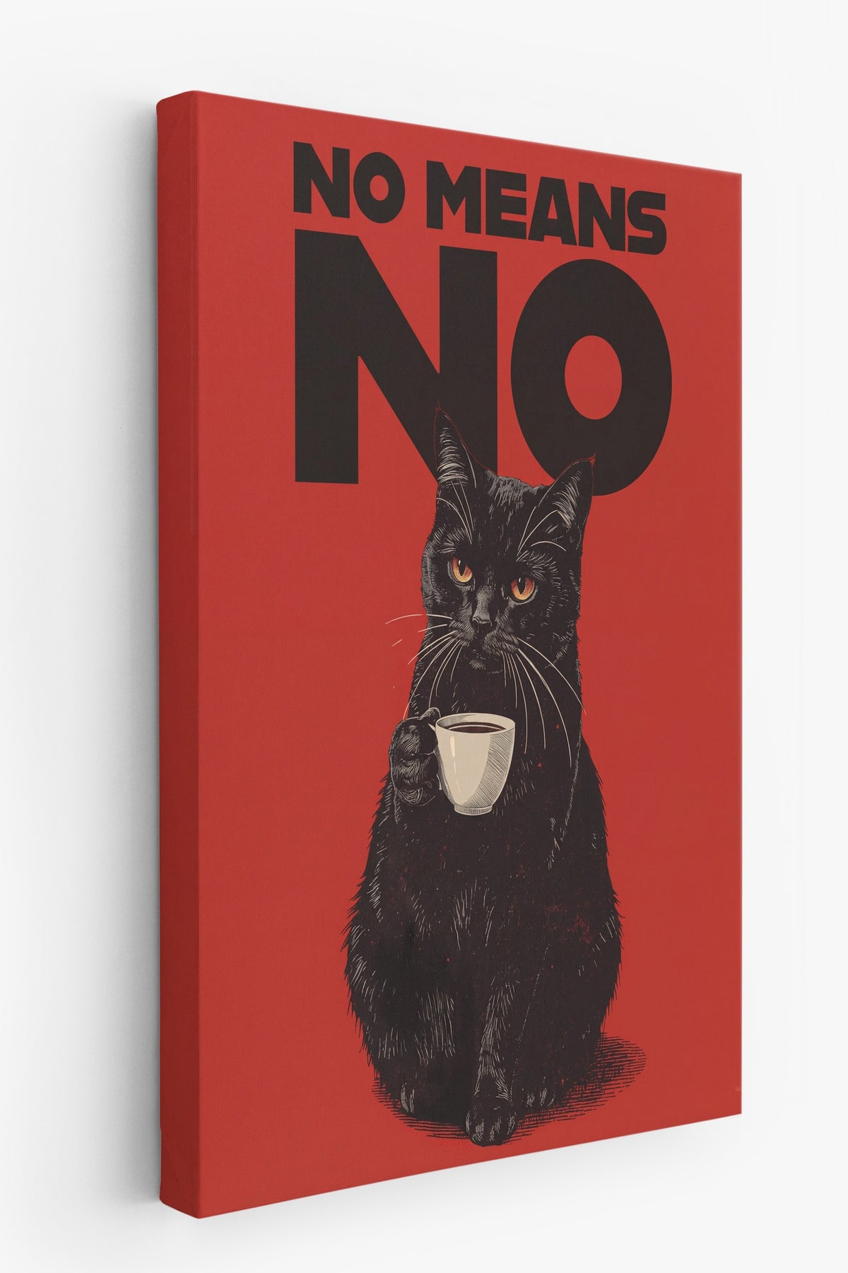 No Means No Kanvas Tablo