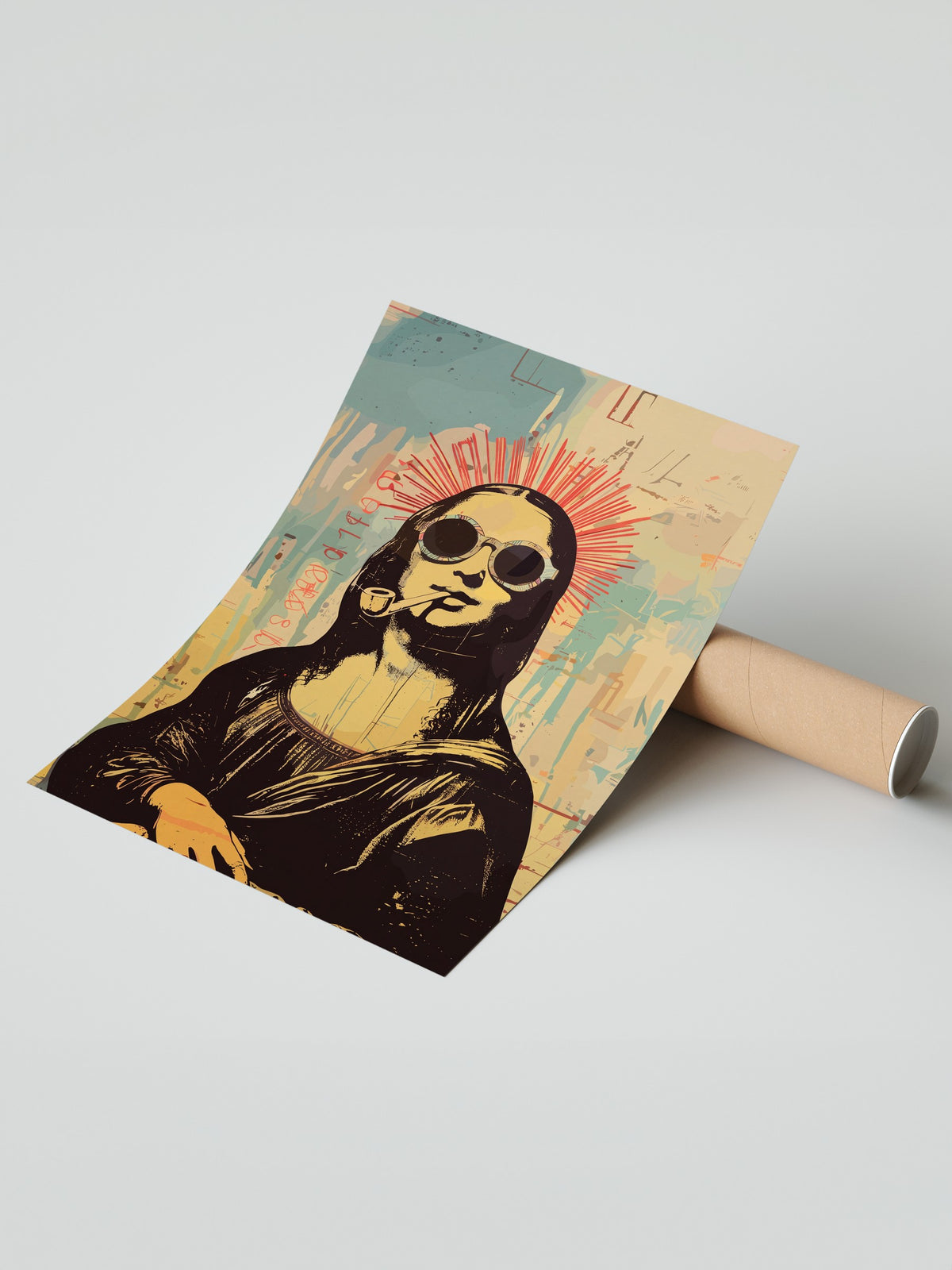 Pop Art Mona Lisa Yorumu Çerçevesiz Poster