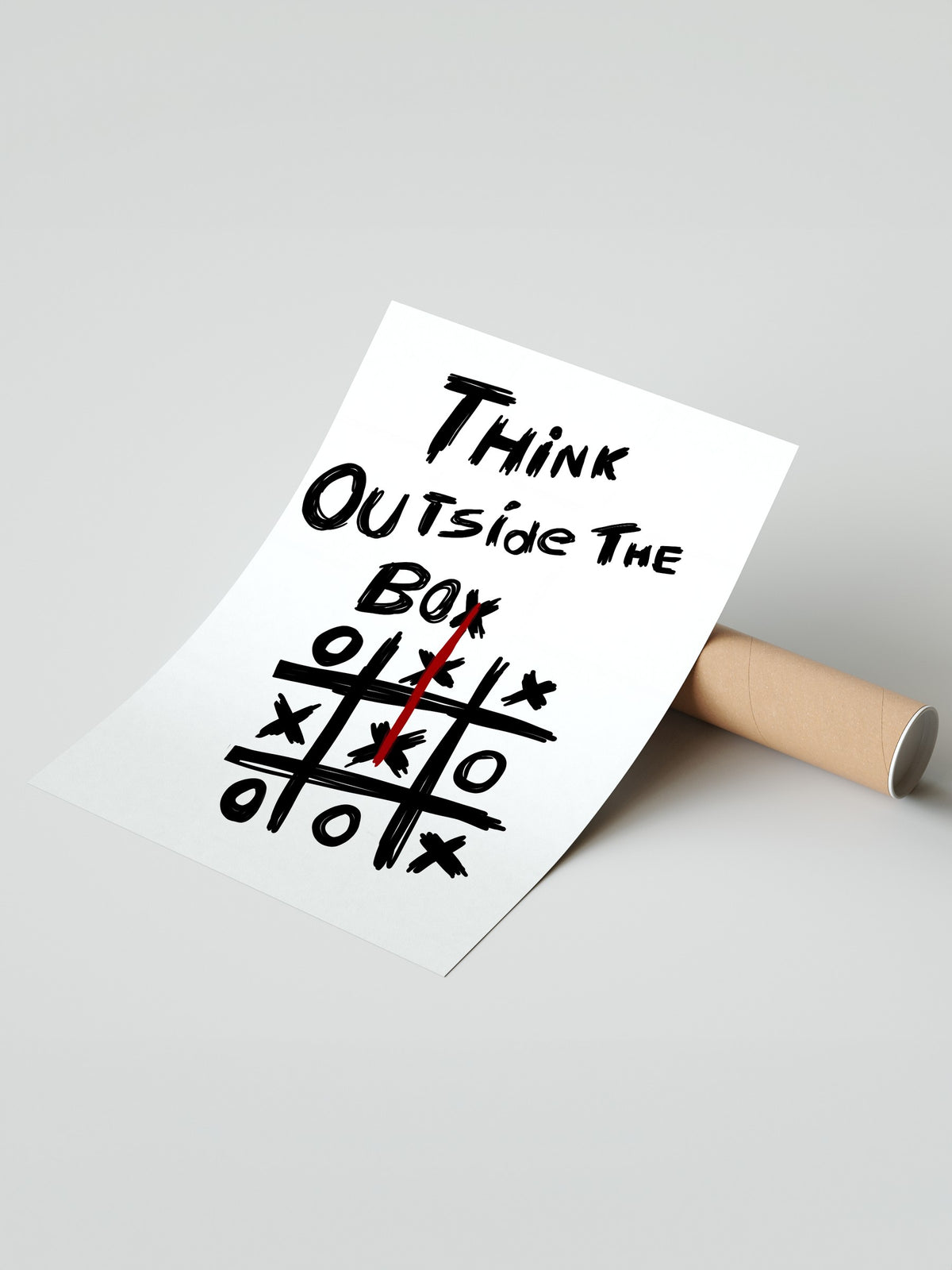 Think Outside The Box Çerçevesiz Poster