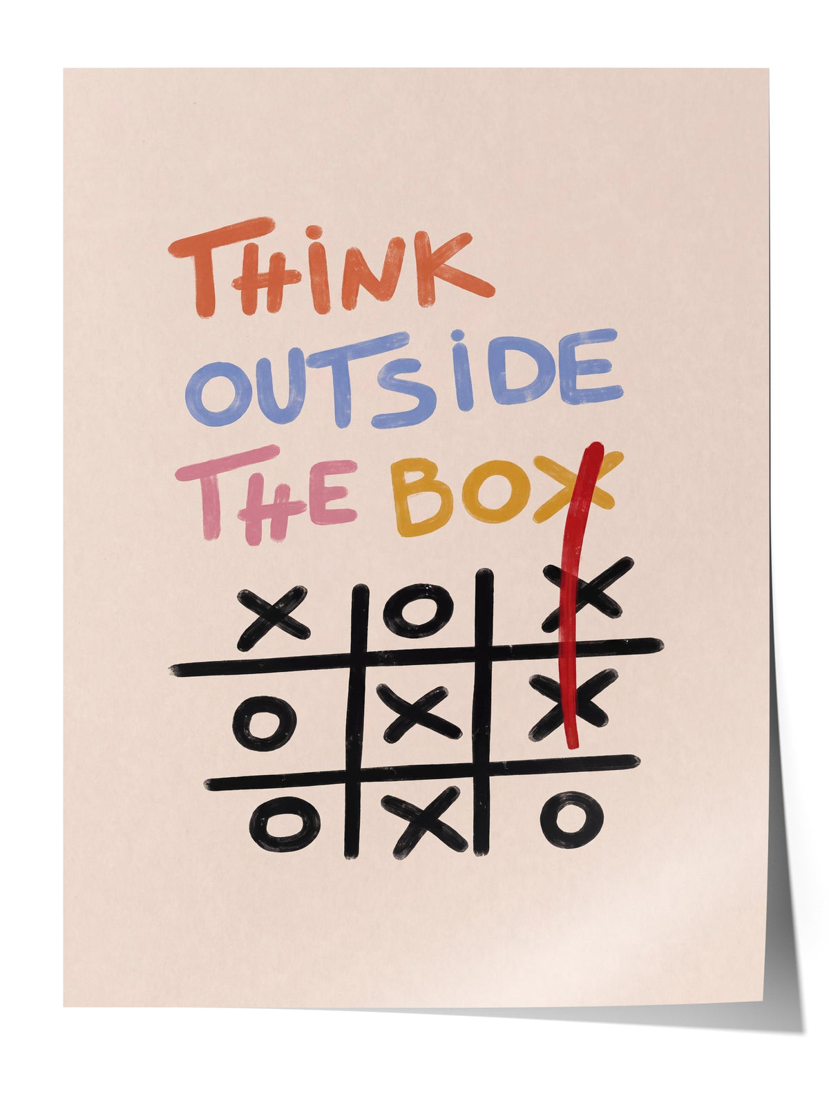 Think Outside The Box Çerçevesiz Poster