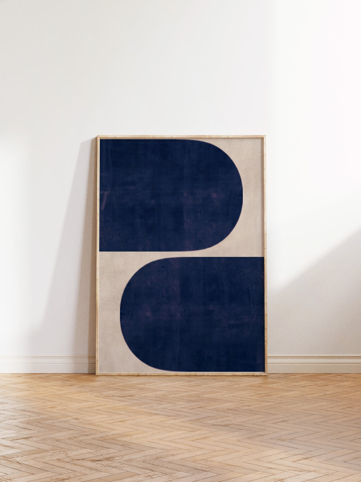 Minimalist Geometrik Desenler Poster – Ahşap Çerçeveli Tablo
