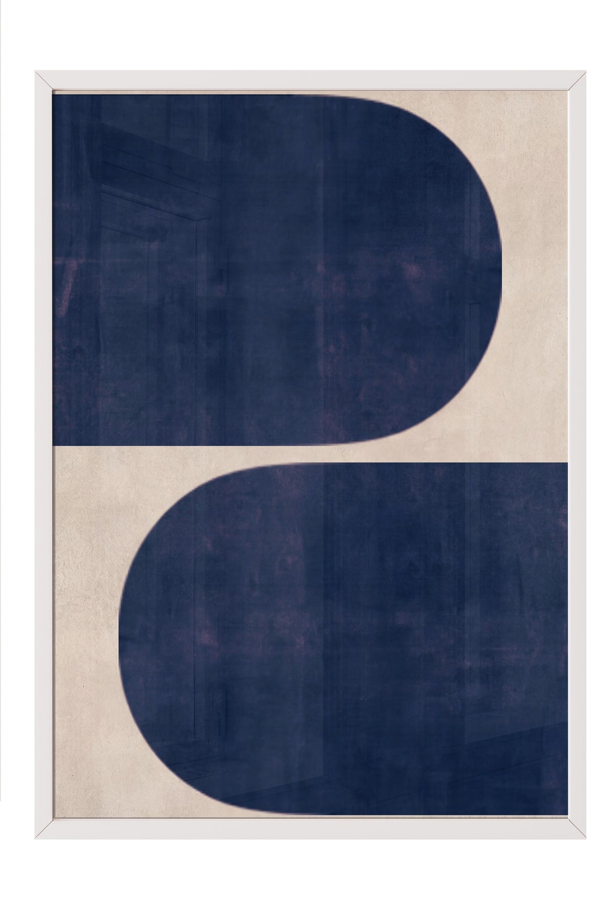 Minimalist Geometrik Desenler Poster – Beyaz Çerçeveli Tablo