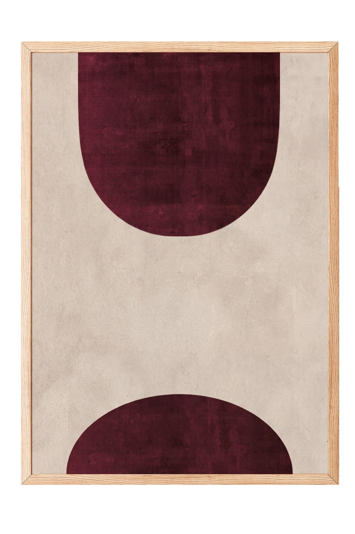 Soyut Geometrik Şekiller Poster – Ahşap Çerçeveli Tablo