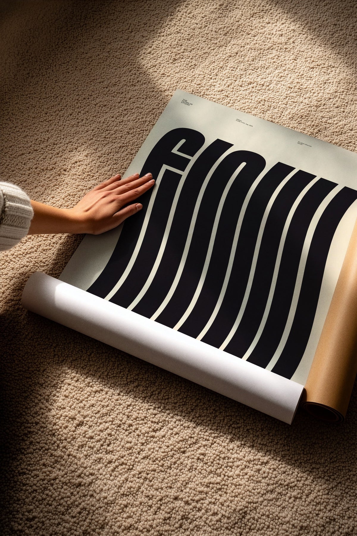 Flow Çerçevesiz Poster