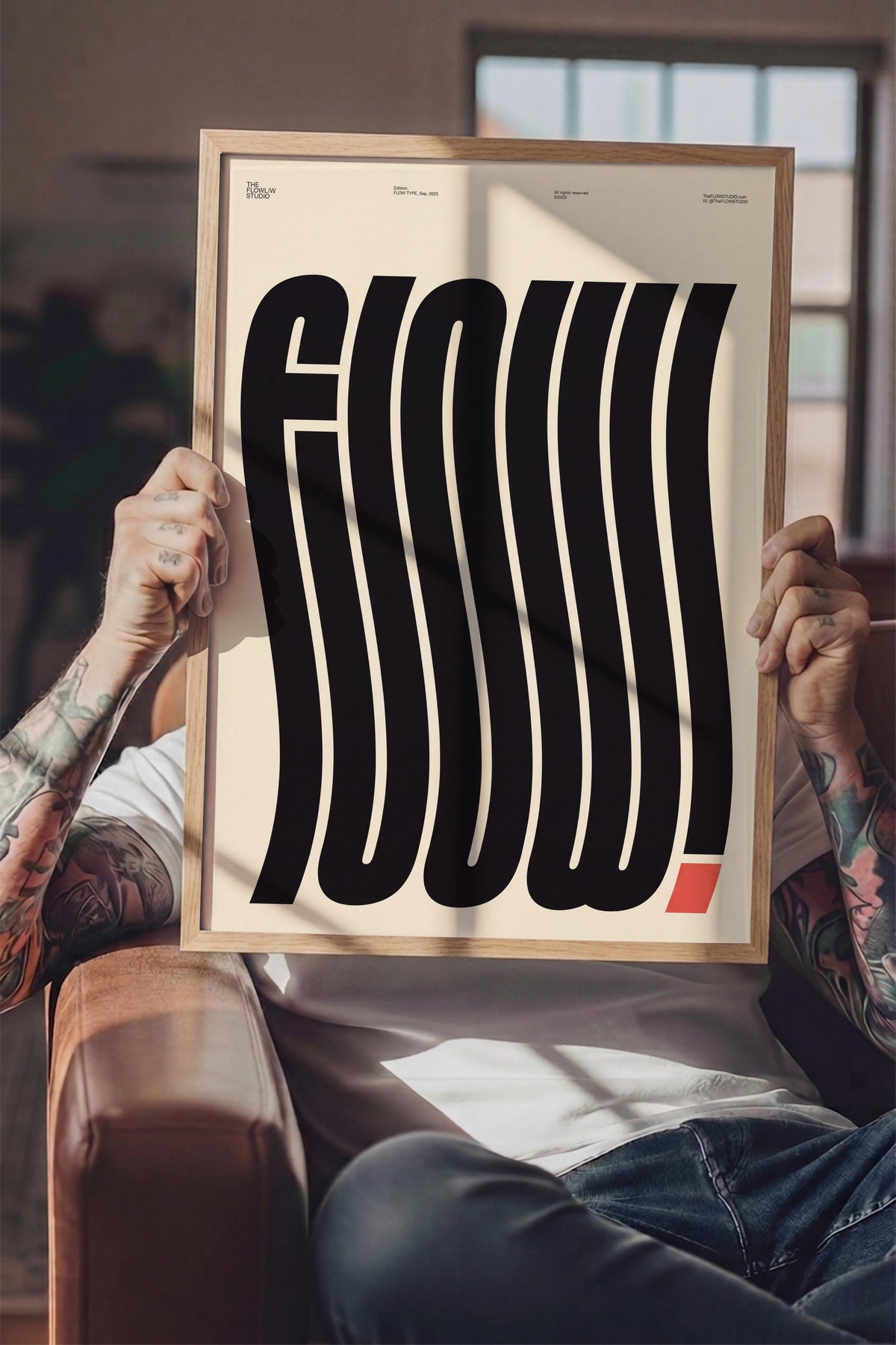 Flow Poster – Ahşap Çerçeveli Tablo