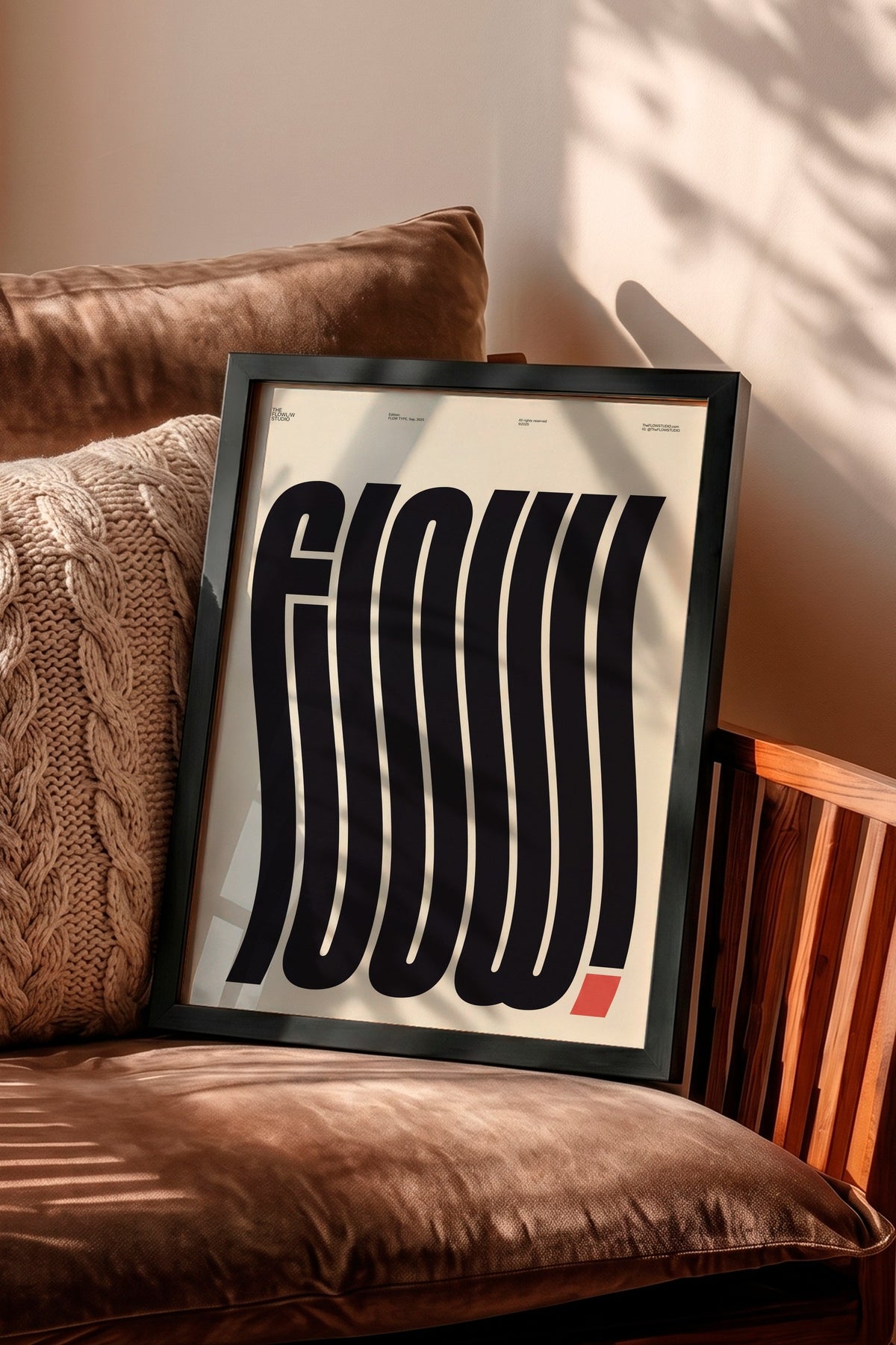 Flow Poster – Siyah Çerçeveli Tablo