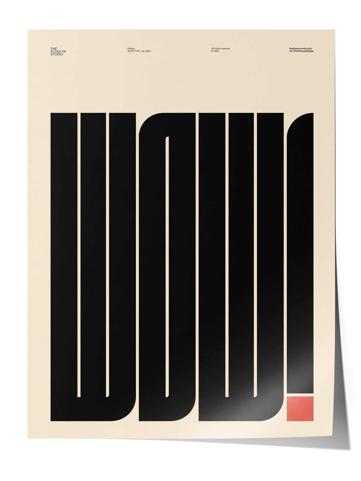 WOW! Çerçevesiz Poster