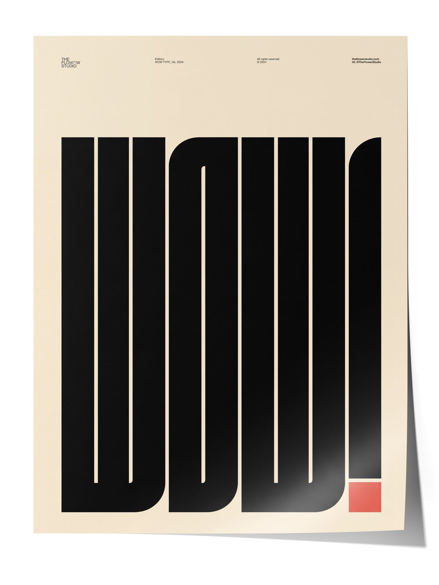 WOW! Çerçevesiz Poster