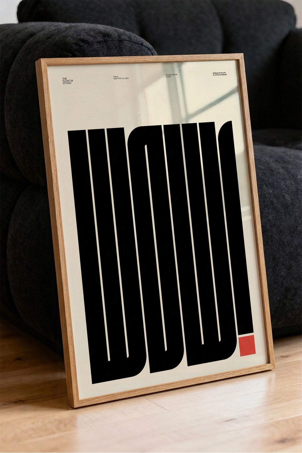 WOW! Poster – Ahşap Çerçeveli Tablo
