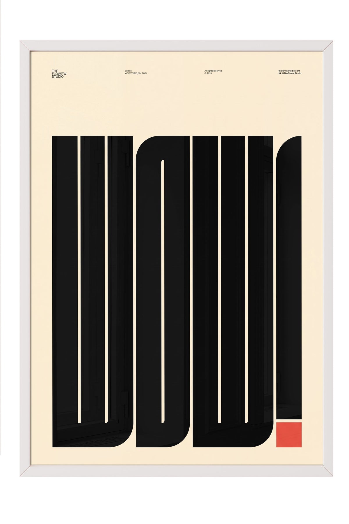 WOW! Poster – Beyaz Çerçeveli Tablo