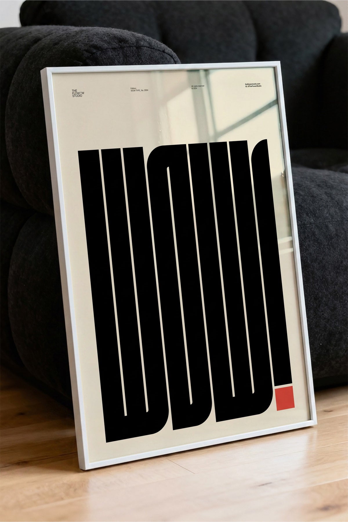 WOW! Poster – Beyaz Çerçeveli Tablo
