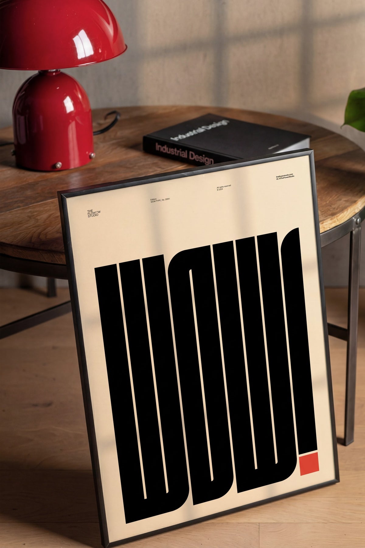 WOW! Poster – Siyah Çerçeveli Tablo