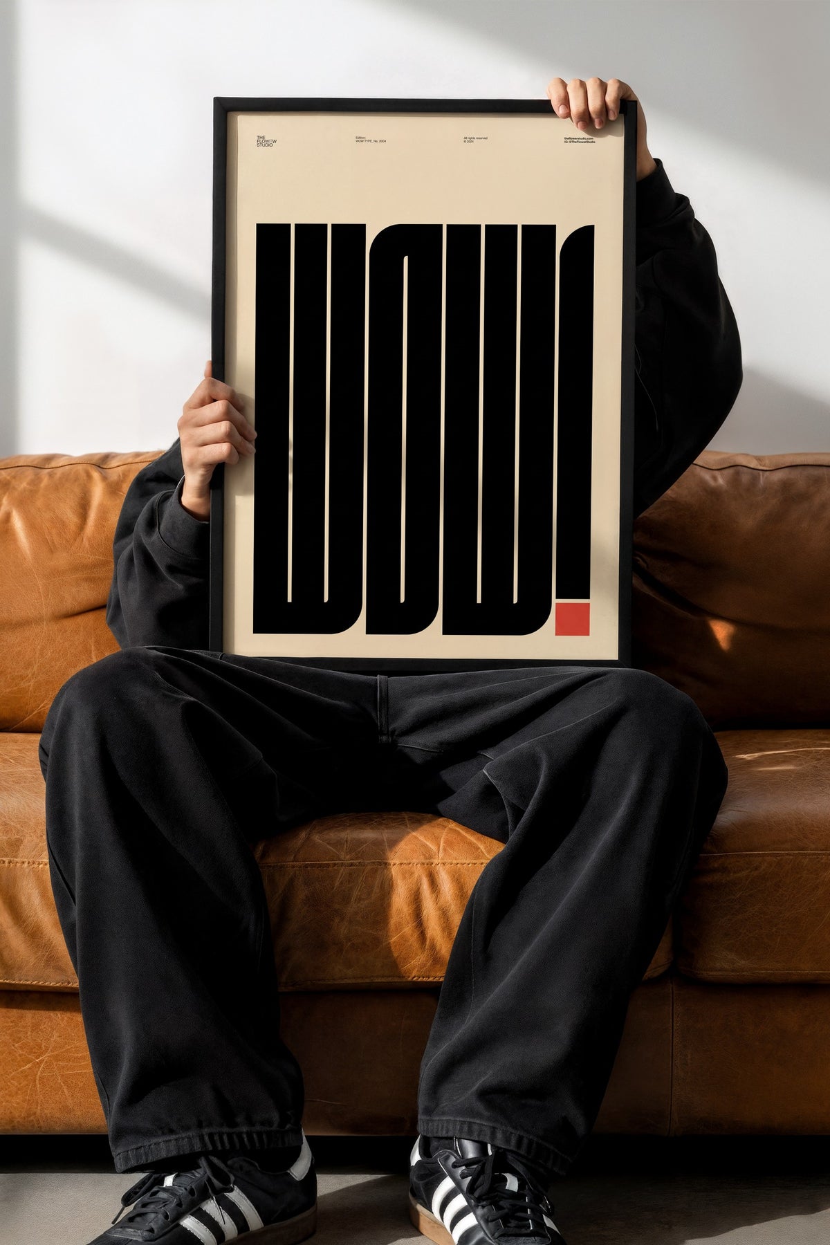 WOW! Poster – Siyah Çerçeveli Tablo