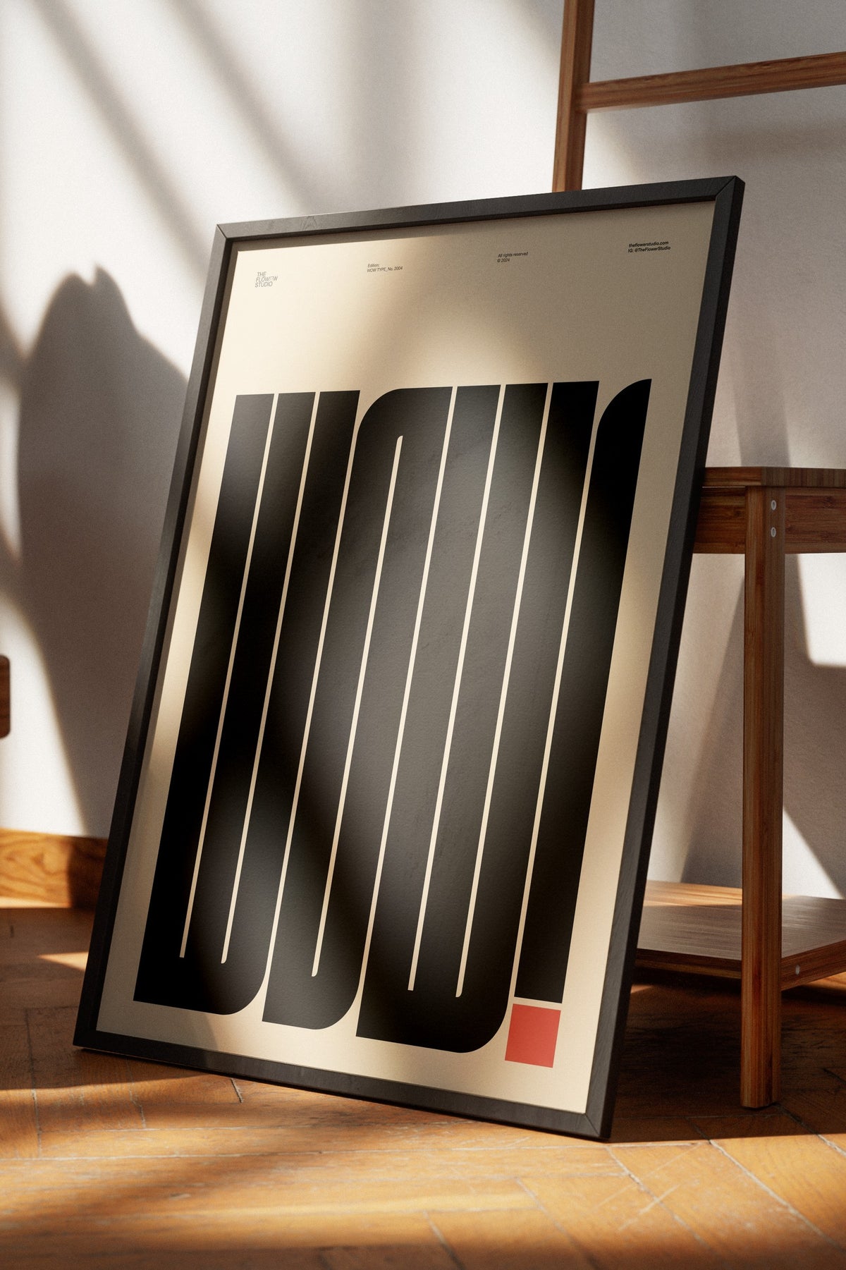 WOW! Poster – Siyah Çerçeveli Tablo