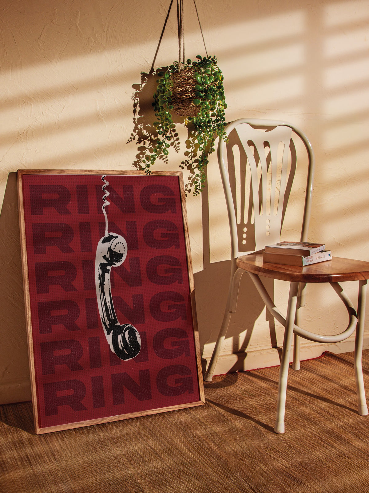 RING RING RING Poster – Ahşap Çerçeveli Tablo