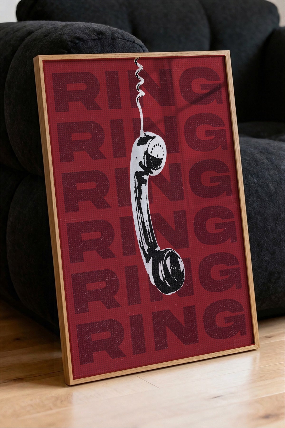 RING RING RING Poster – Ahşap Çerçeveli Tablo