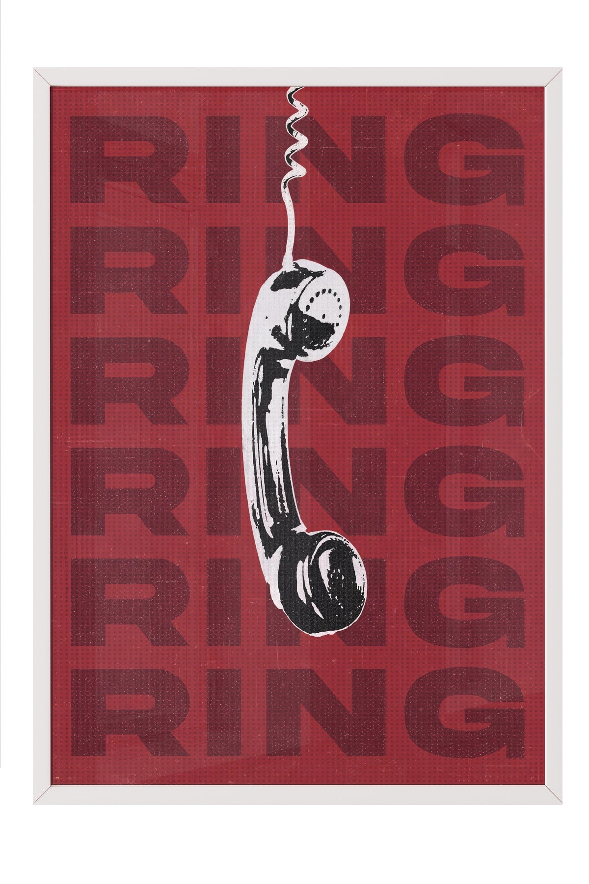 RING RING RING Poster – Beyaz Çerçeveli Tablo