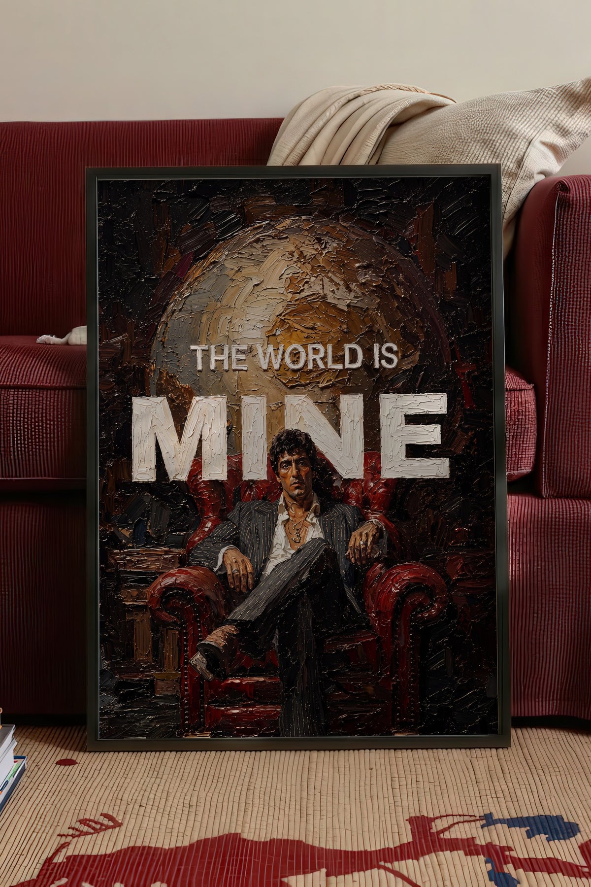 The World is Mine Poster – Siyah Çerçeveli Tablo