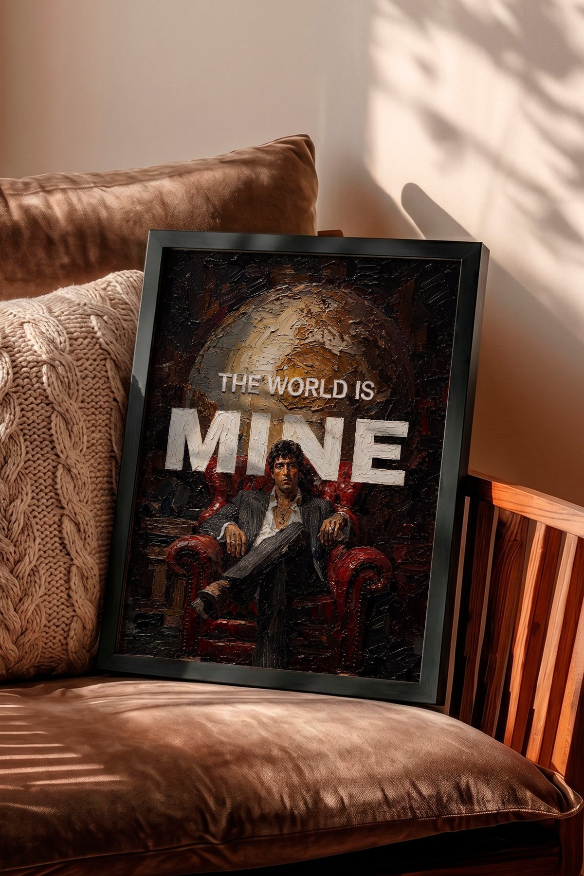 The World is Mine Poster – Siyah Çerçeveli Tablo