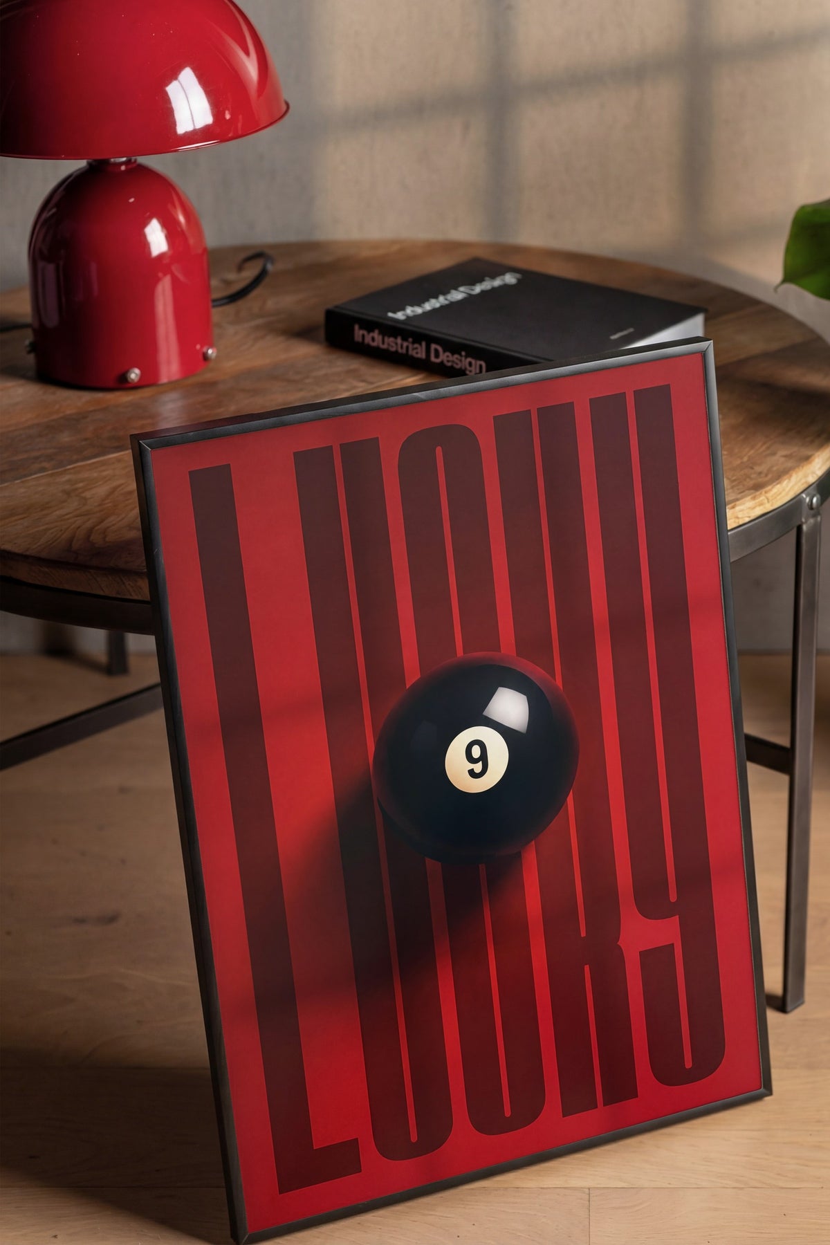 LUCKY Poster – Siyah Çerçeveli Tablo