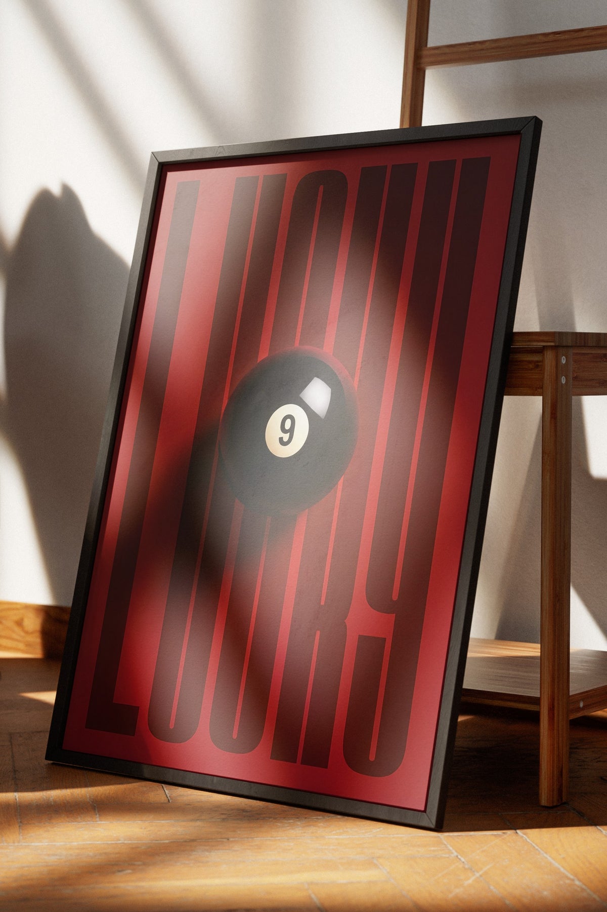 LUCKY Poster – Siyah Çerçeveli Tablo