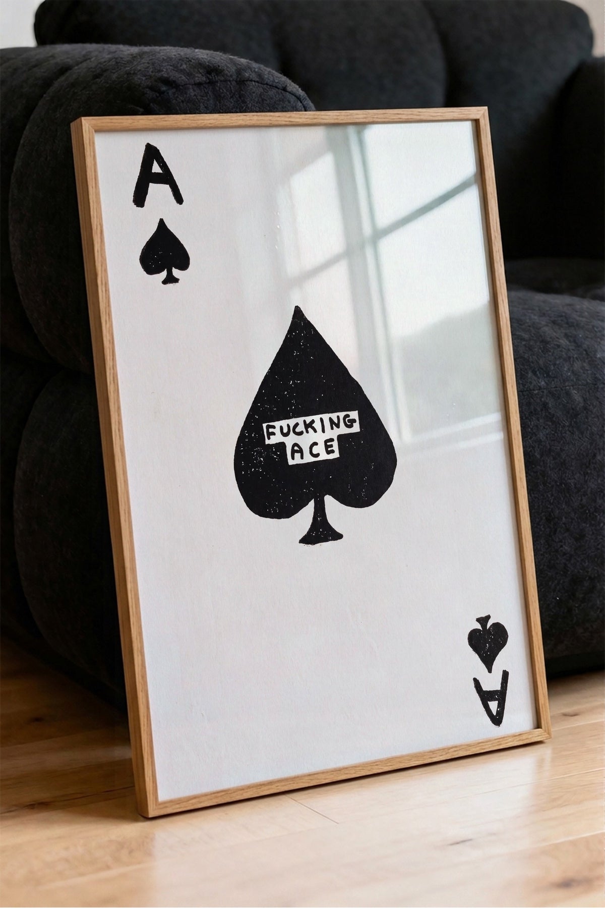FUCKING ACE Poster – Ahşap Çerçeveli Tablo