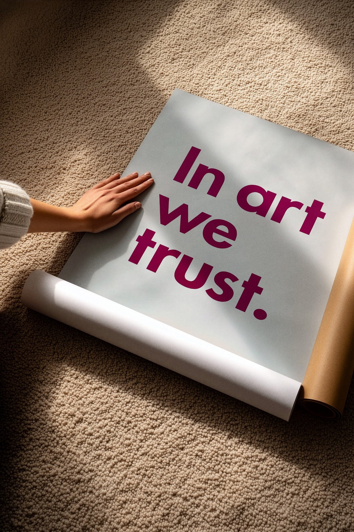 In art we trust. Çerçevesiz Poster