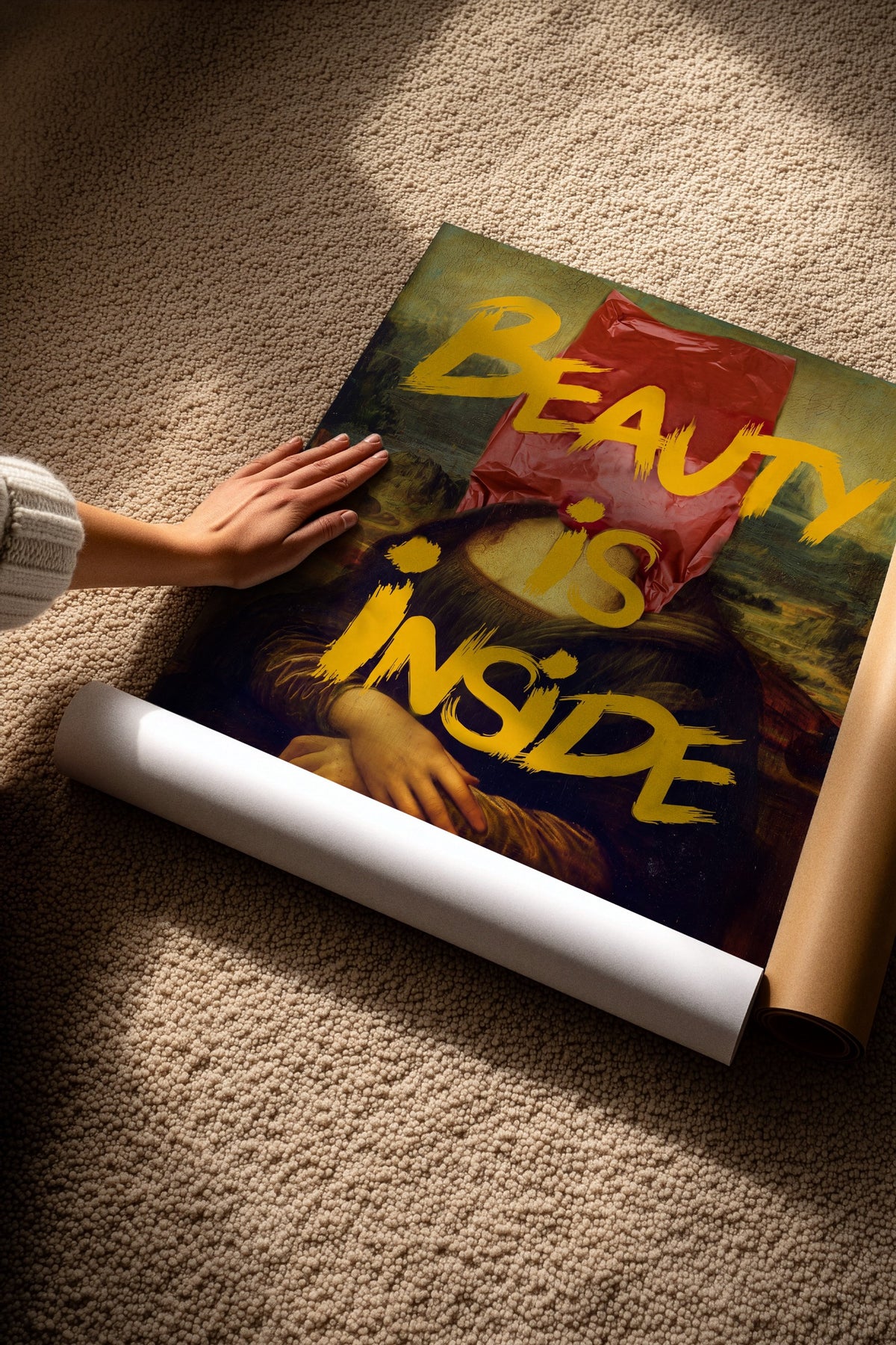 Beauty Is Inside Çerçevesiz Poster