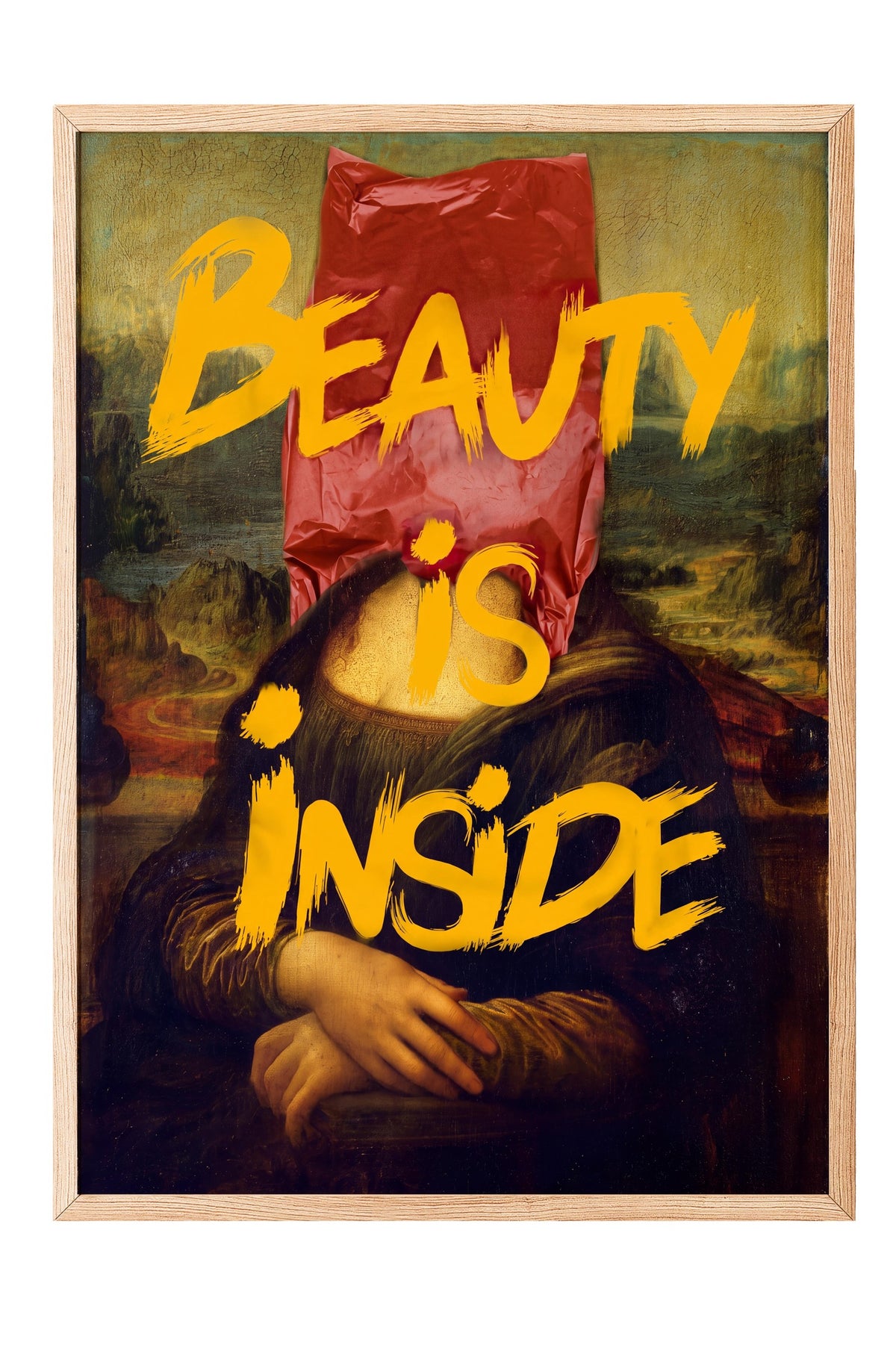 Beauty Is Inside Poster – Ahşap Çerçeveli Tablo