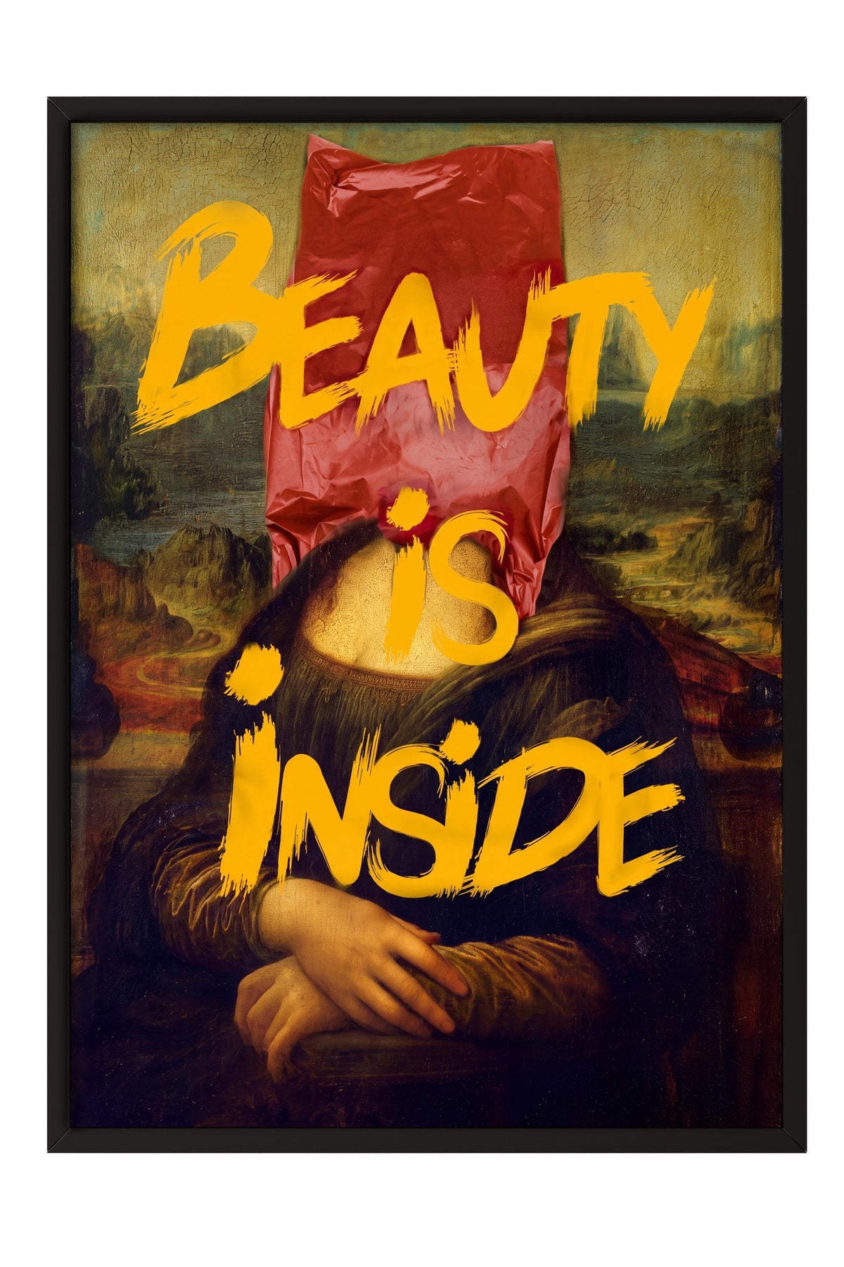 Beauty Is Inside Poster – Siyah Çerçeveli Tablo