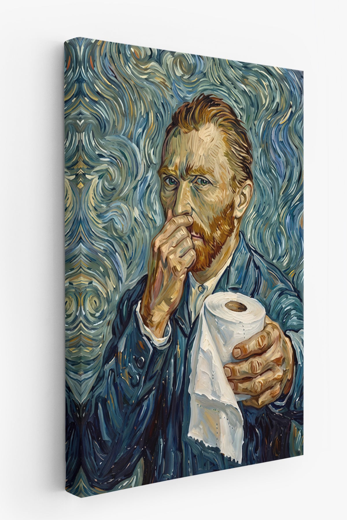 Van Gogh Mizahi Yorum Kanvas Tablo