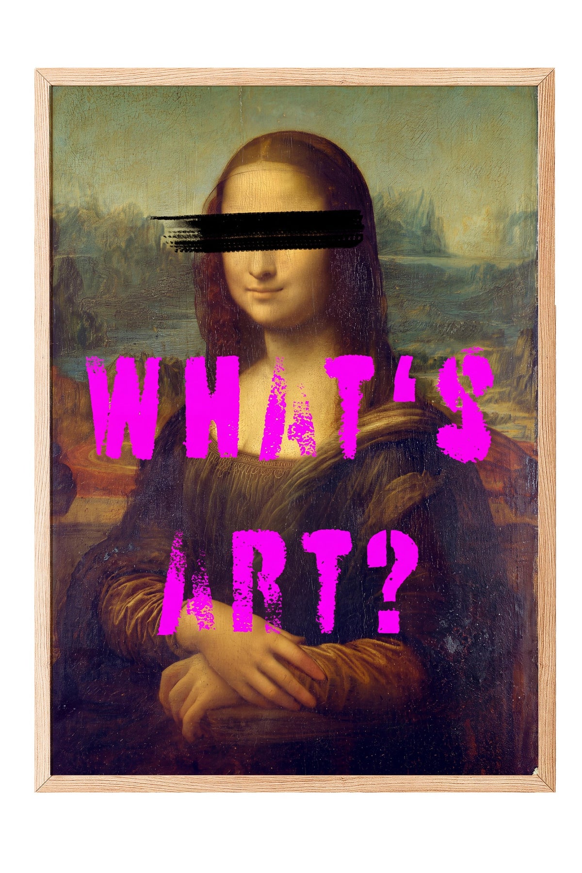 WHAT'S ART? Poster – Ahşap Çerçeveli Tablo
