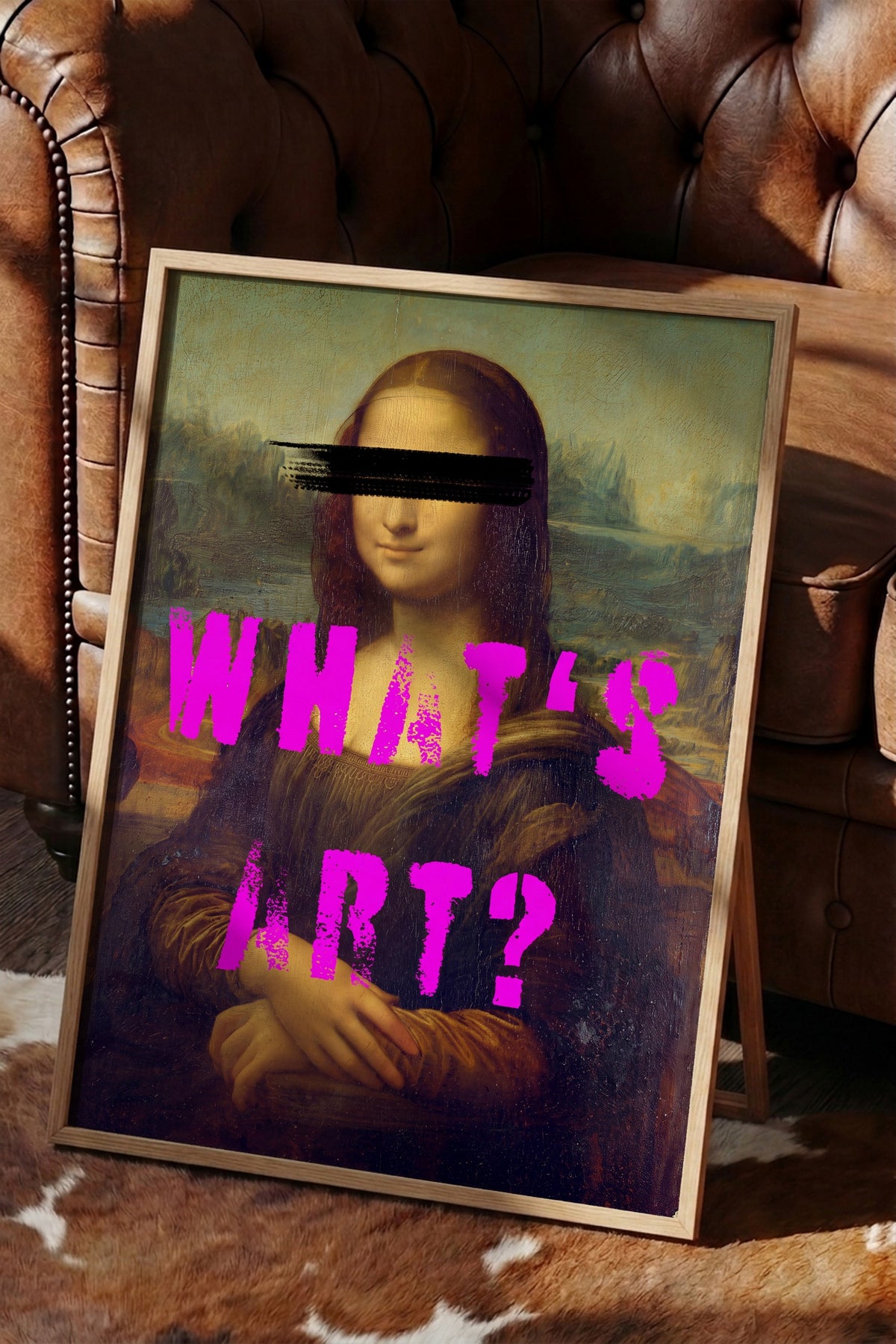 WHAT'S ART? Poster – Ahşap Çerçeveli Tablo