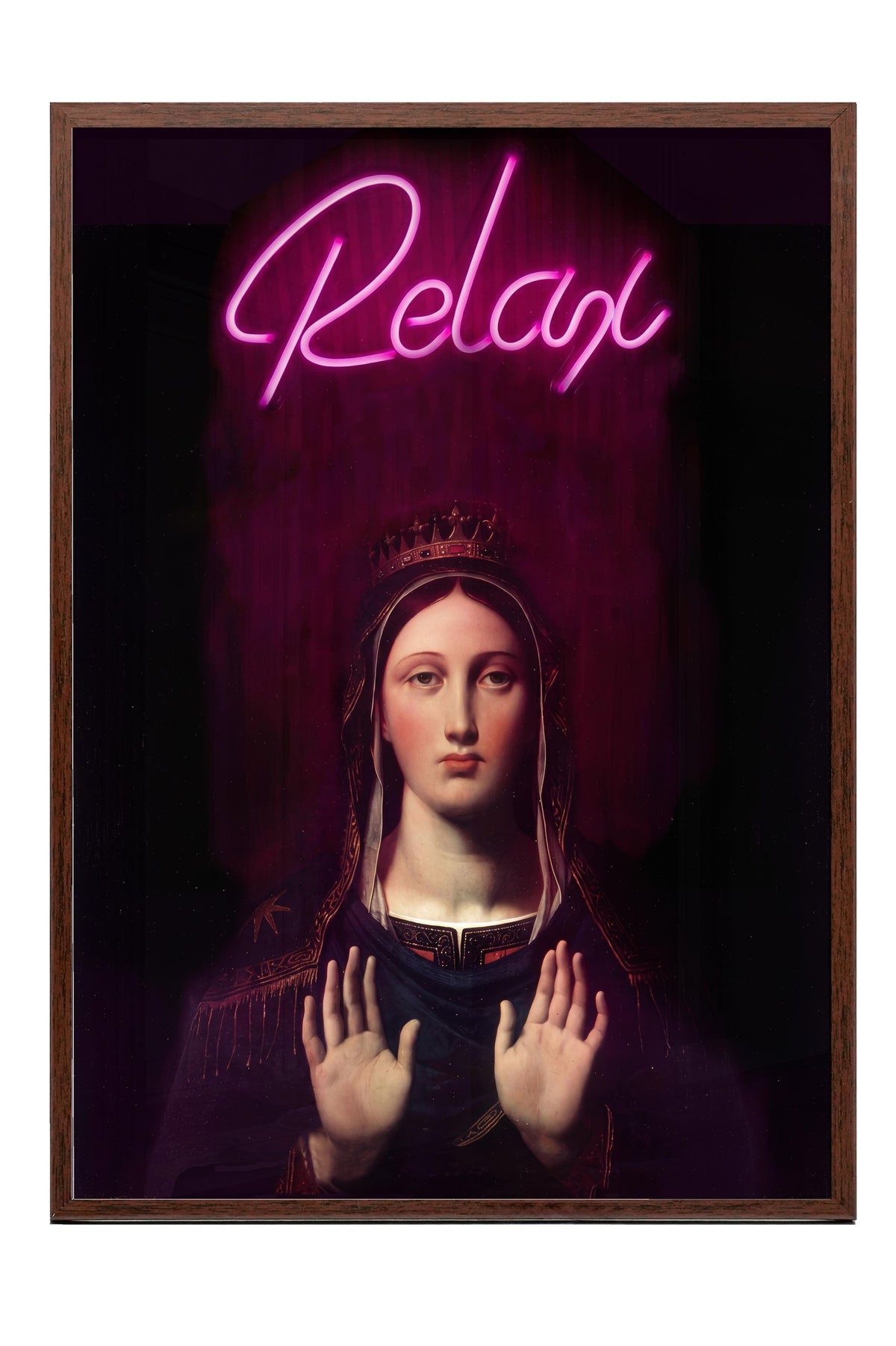 Relax Poster – Kahverengi Çerçeveli Tablo