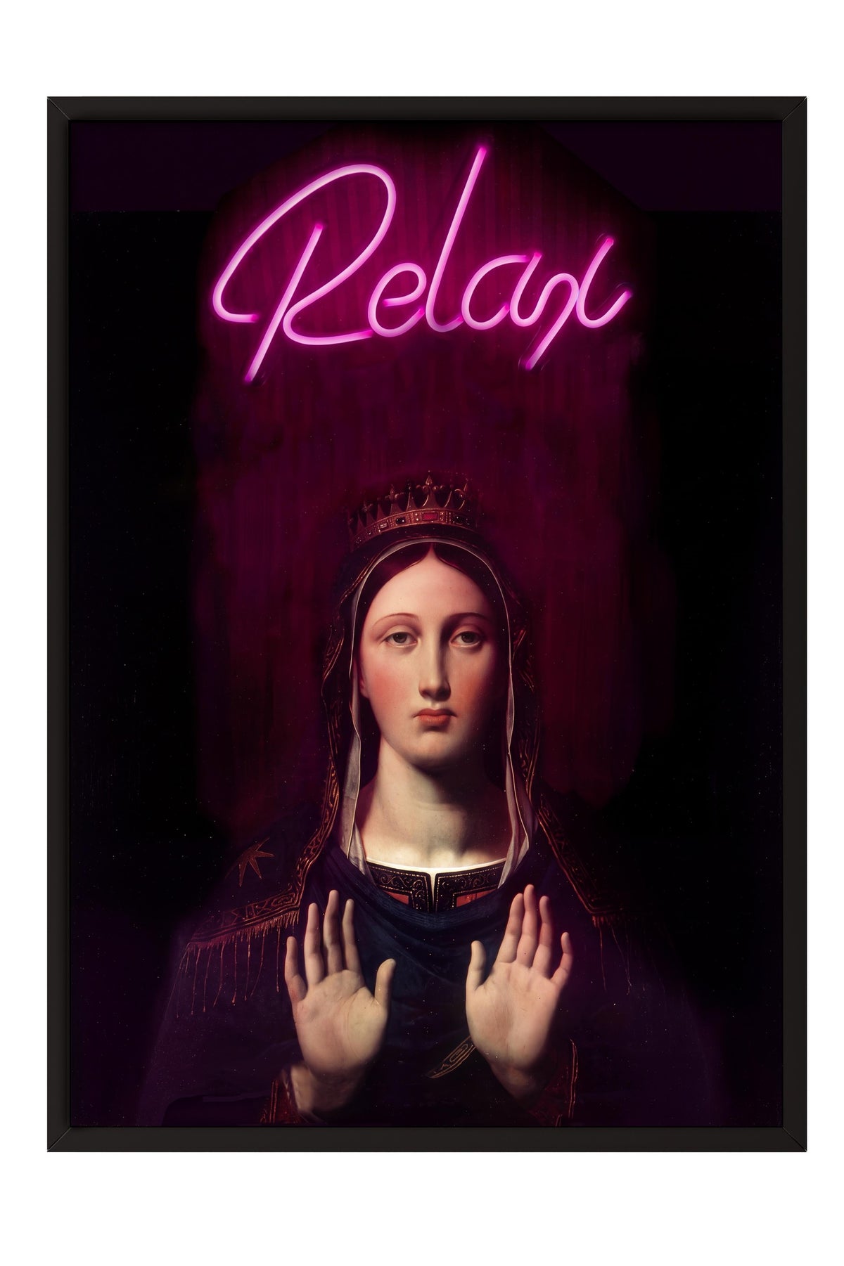Relax Poster – Siyah Çerçeveli Tablo