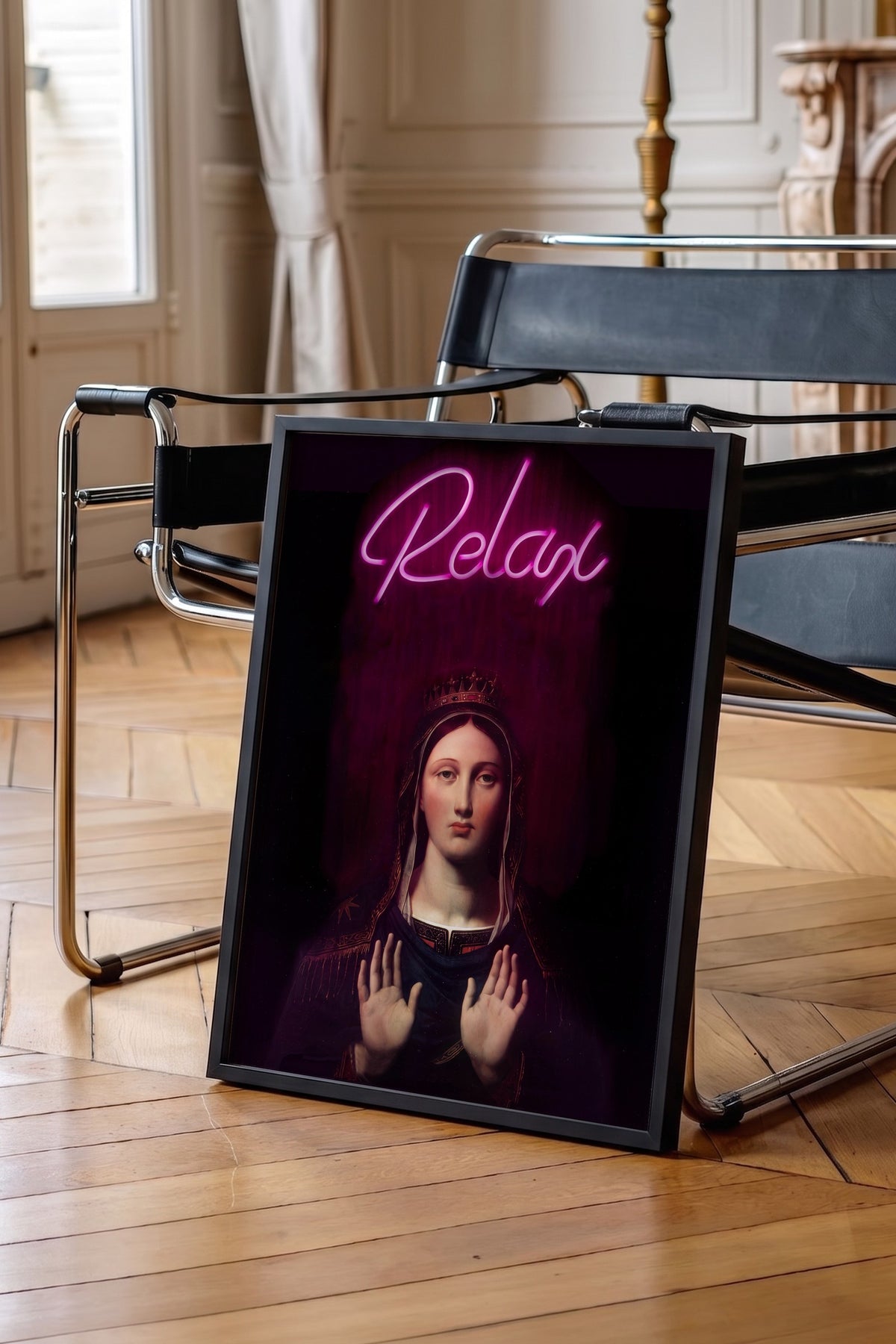 Relax Poster – Siyah Çerçeveli Tablo